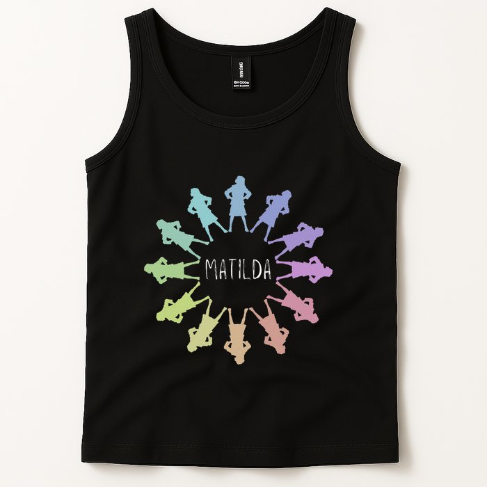 Matilda Musical Theatre Gradient Colour Circle Tank Top