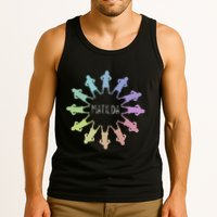 Matilda Musical Theatre Gradient Colour Circle Tank Top