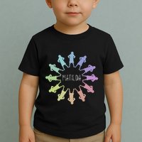 Matilda Musical Theatre Gradient Colour Circle Toddler T-Shirt