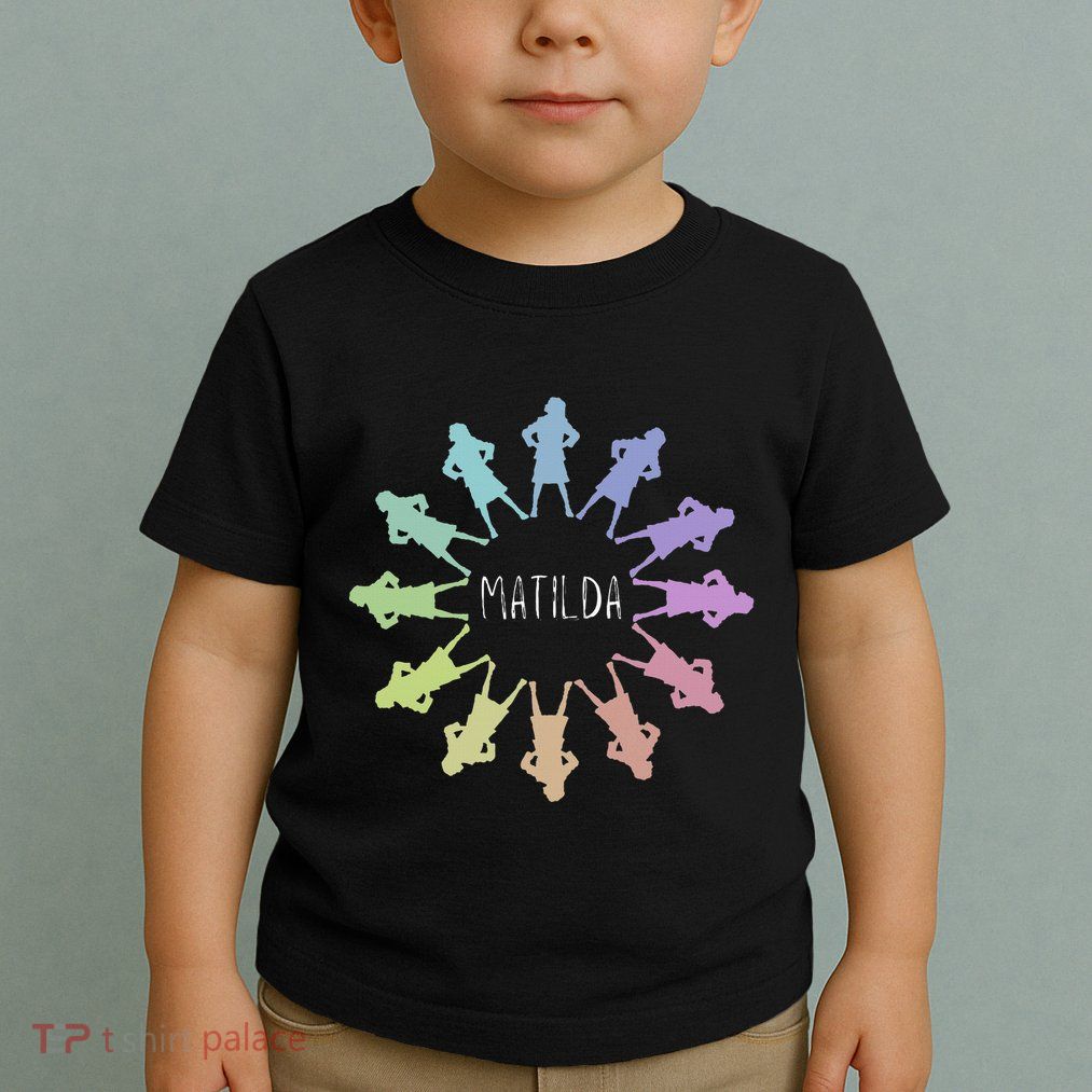 Matilda Musical Theatre Gradient Colour Circle Toddler T-Shirt