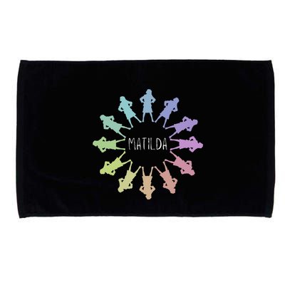 Matilda Musical Theatre Gradient Colour Circle Microfiber Hand Towel