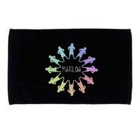 Matilda Musical Theatre Gradient Colour Circle Microfiber Hand Towel