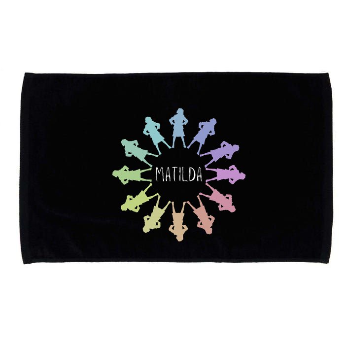 Matilda Musical Theatre Gradient Colour Circle Microfiber Hand Towel