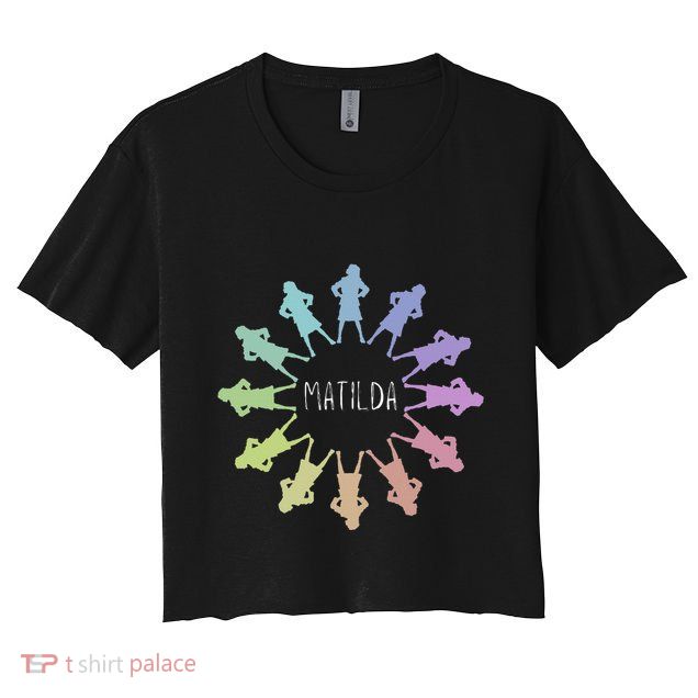 Matilda Musical Theatre Gradient Colour Circle Crop Top