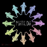 Matilda Musical Theatre Gradient Colour Circle Women's V-Neck T-Shirt