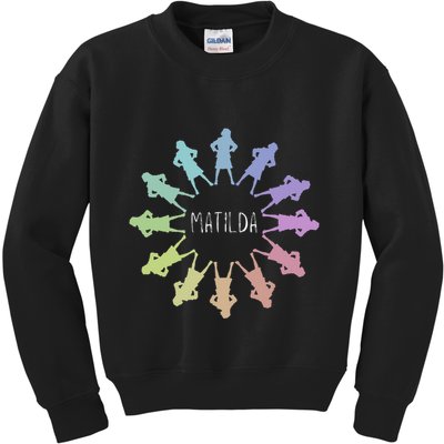 Matilda Musical Theatre Gradient Colour Circle Kids Sweatshirt