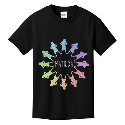 Matilda Musical Theatre Gradient Colour Circle Kids T-Shirt