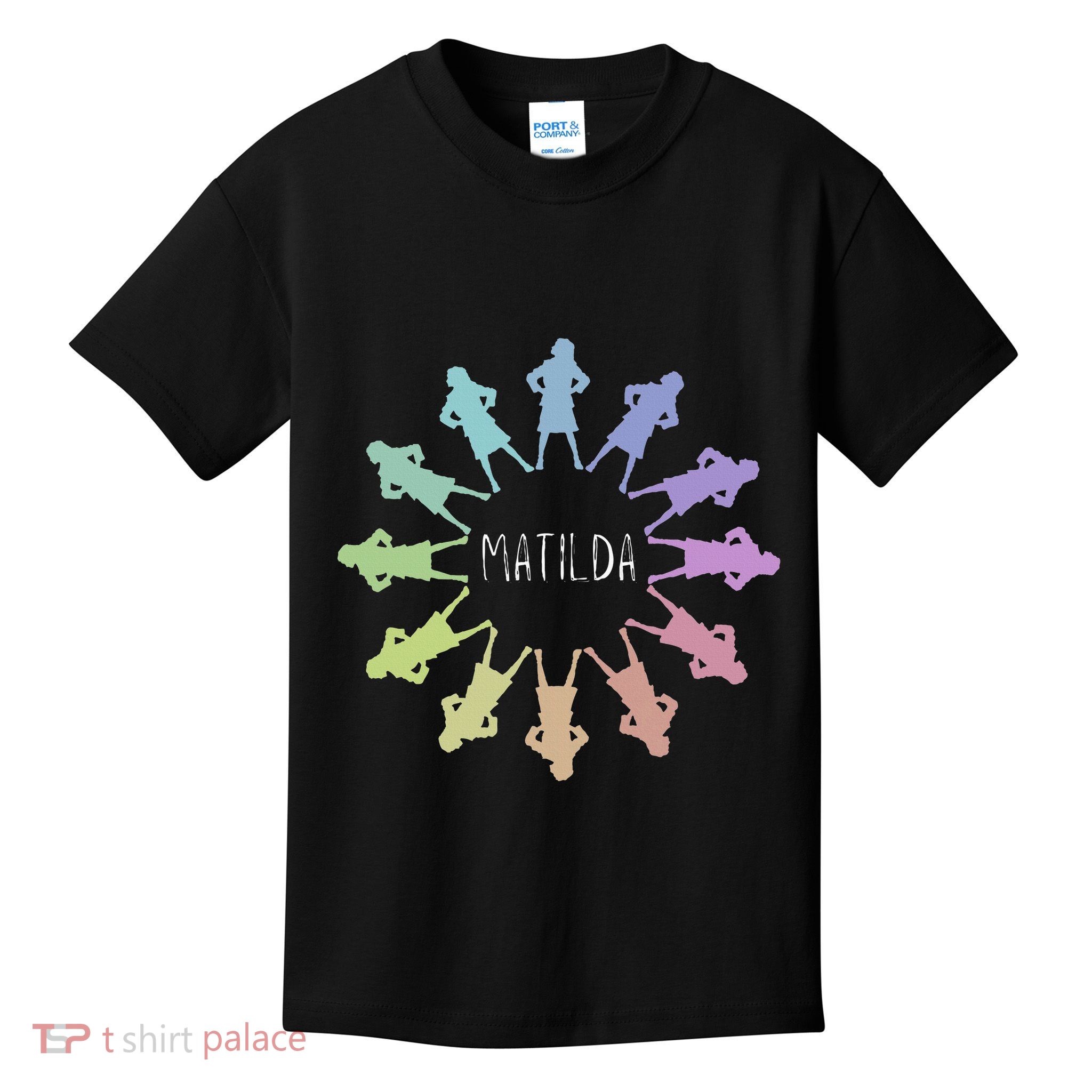 Matilda Musical Theatre Gradient Colour Circle Kids T-Shirt