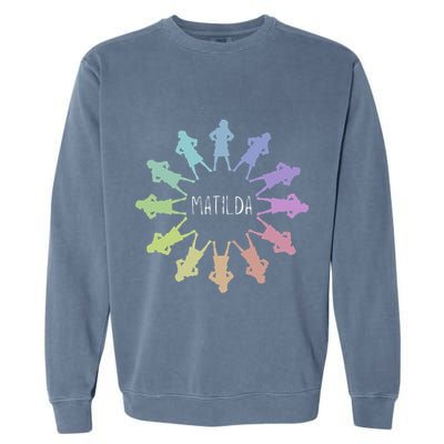 Matilda Musical Theatre Gradient Colour Circle Garment-Dyed Sweatshirt