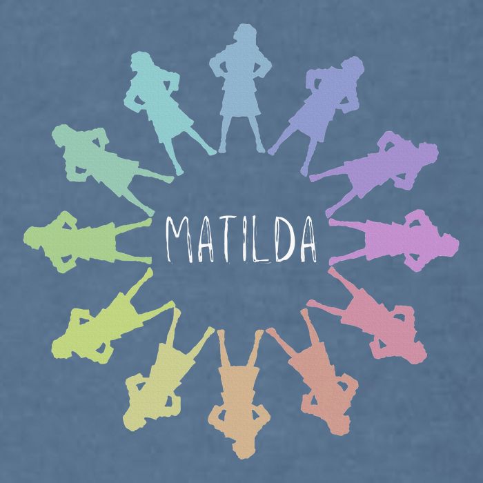 Matilda Musical Theatre Gradient Colour Circle Garment-Dyed Sweatshirt