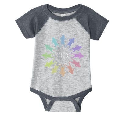 Matilda Musical Theatre Gradient Colour Circle Infant Baby Jersey Bodysuit