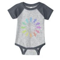 Matilda Musical Theatre Gradient Colour Circle Infant Baby Jersey Bodysuit
