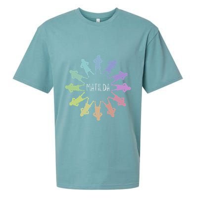 Matilda Musical Theatre Gradient Colour Circle Sueded Cloud Jersey T-Shirt