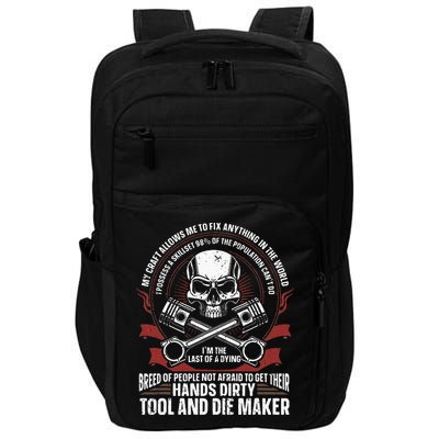 Machining Machinist Tool And Die Maker Impact Tech Backpack