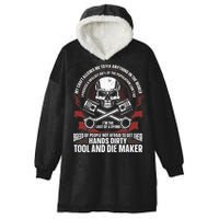 Machining Machinist Tool And Die Maker Hooded Wearable Blanket