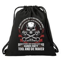 Machining Machinist Tool And Die Maker Drawstring Bag