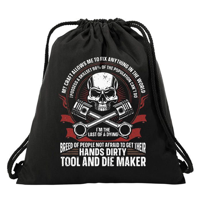 Machining Machinist Tool And Die Maker Drawstring Bag