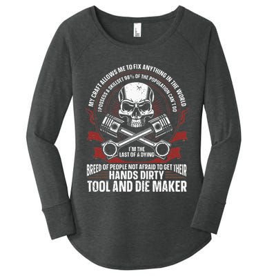 Machining Machinist Tool And Die Maker Women's Perfect Tri Tunic Long Sleeve Shirt