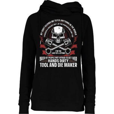 Machining Machinist Tool And Die Maker Womens Funnel Neck Pullover Hood