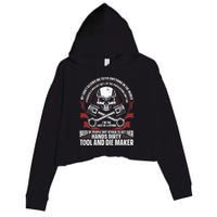 Machining Machinist Tool And Die Maker Crop Fleece Hoodie