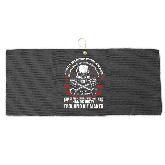 Machining Machinist Tool And Die Maker Large Microfiber Waffle Golf Towel