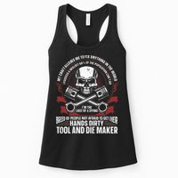 Machining Machinist Tool And Die Maker Womens Tank Top