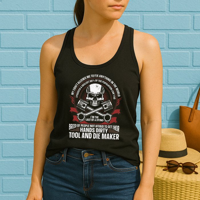 Machining Machinist Tool And Die Maker Womens Tank Top