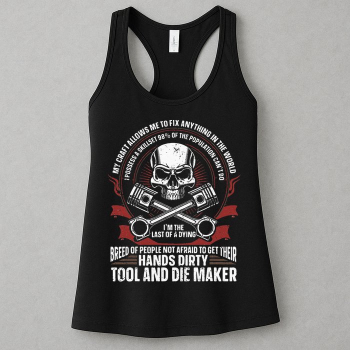 Machining Machinist Tool And Die Maker Womens Tank Top