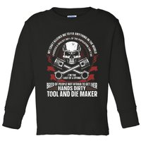 Machining Machinist Tool And Die Maker Toddler Long Sleeve Shirt