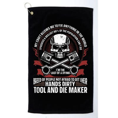 Machining Machinist Tool And Die Maker Golf Towel
