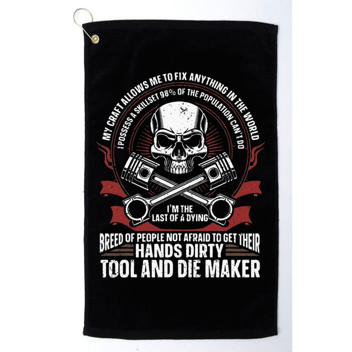 Machining Machinist Tool And Die Maker Golf Towel