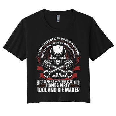 Machining Machinist Tool And Die Maker Crop Top