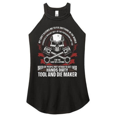 Machining Machinist Tool And Die Maker Women's Perfect Tri Rocker Tank