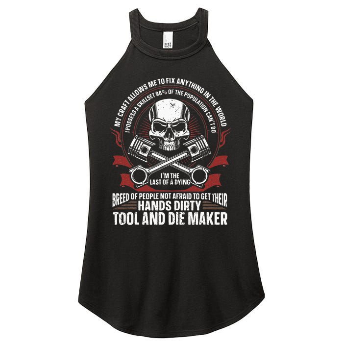 Machining Machinist Tool And Die Maker Women's Perfect Tri Rocker Tank