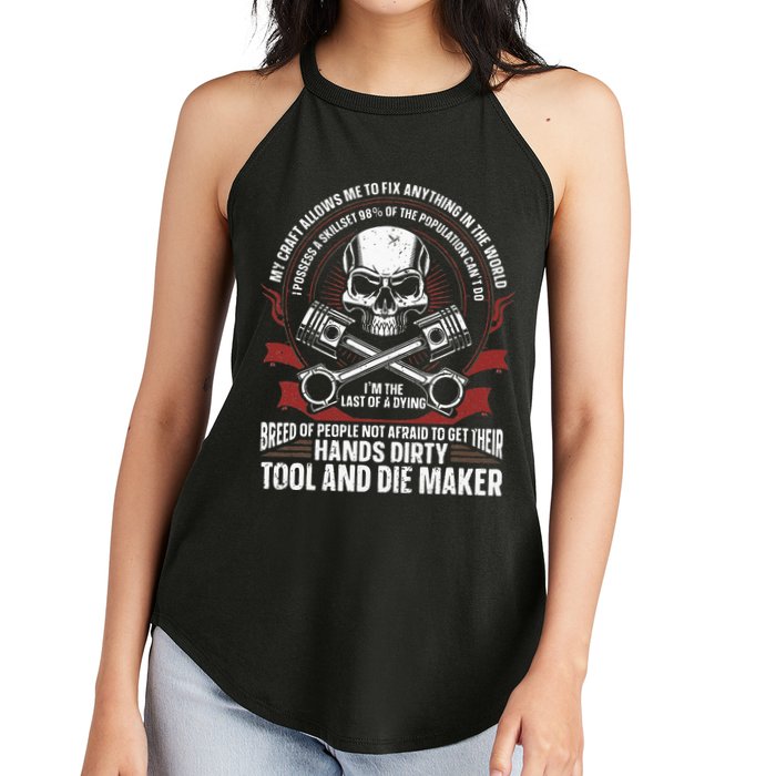 Machining Machinist Tool And Die Maker Women's Perfect Tri Rocker Tank