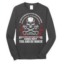 Machining Machinist Tool And Die Maker Long Sleeve Shirt