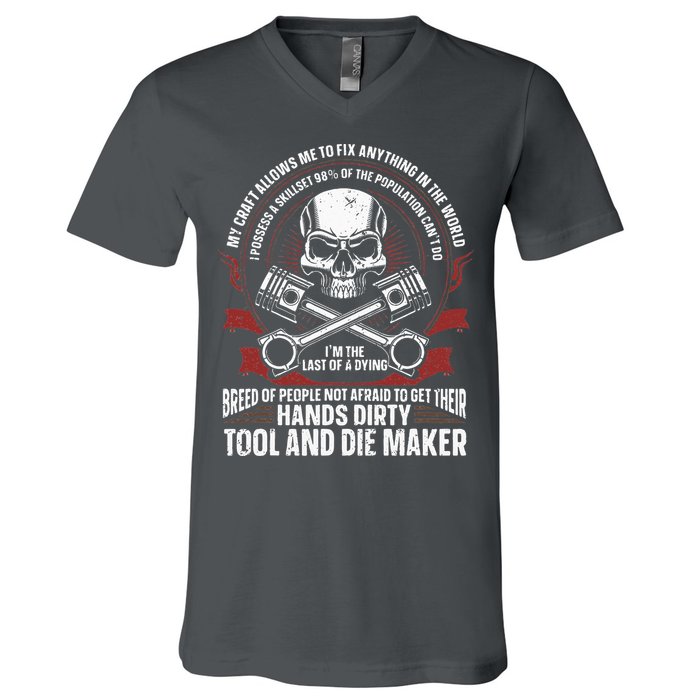 Machining Machinist Tool And Die Maker V-Neck T-Shirt