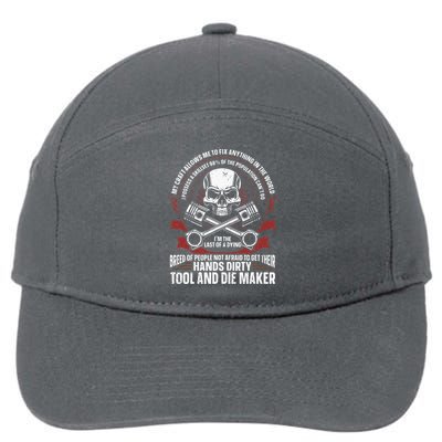 Machining Machinist Tool And Die Maker 7-Panel Snapback Hat