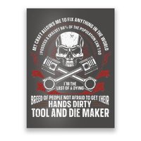 Machining Machinist Tool And Die Maker Poster