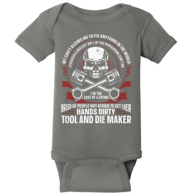 Machining Machinist Tool And Die Maker Baby Bodysuit