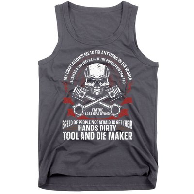 Machining Machinist Tool And Die Maker Tank Top
