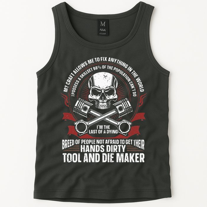 Machining Machinist Tool And Die Maker Tank Top