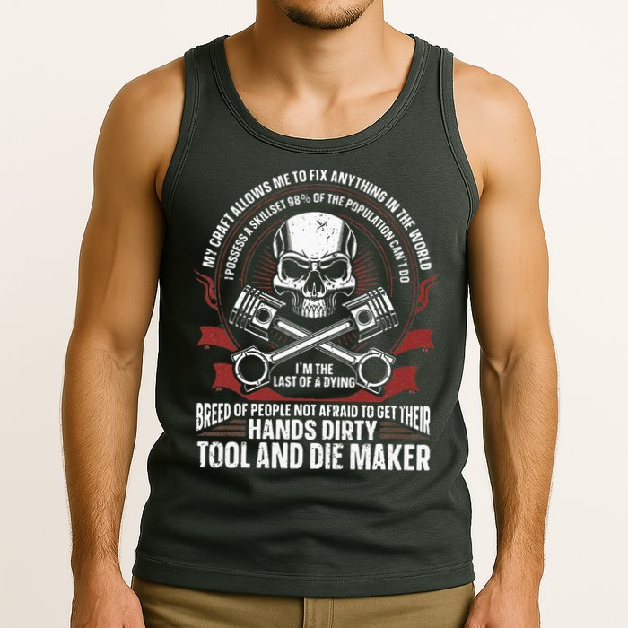 Machining Machinist Tool And Die Maker Tank Top
