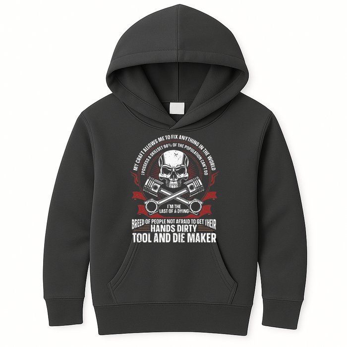 Machining Machinist Tool And Die Maker Kids Hoodie