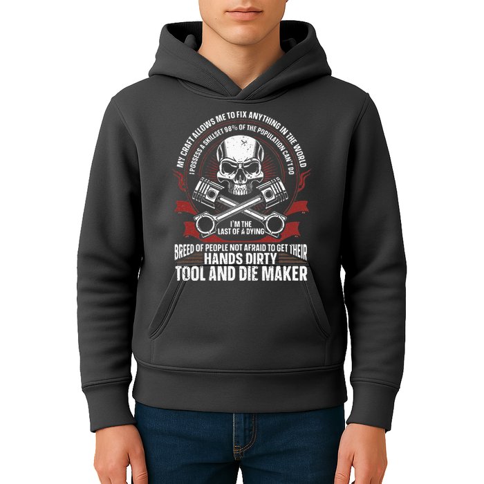 Machining Machinist Tool And Die Maker Kids Hoodie
