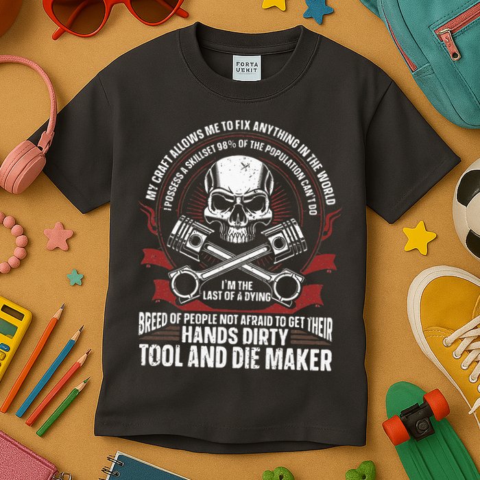 Machining Machinist Tool And Die Maker Kids T-Shirt