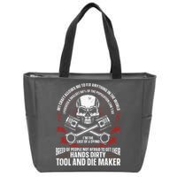 Machining Machinist Tool And Die Maker Zip Tote Bag