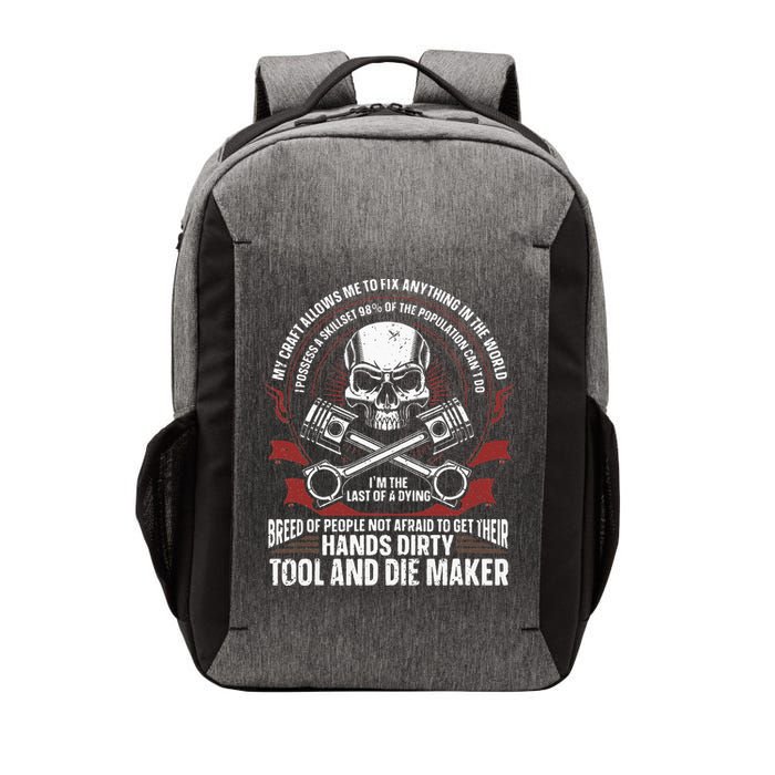 Machining Machinist Tool And Die Maker Vector Backpack