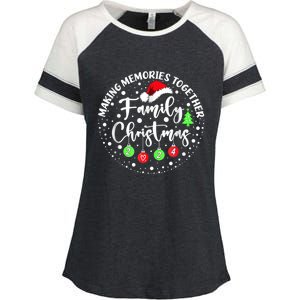 Making Memories Together Cute Family Christmas 2024 Enza Ladies Jersey Colorblock Tee