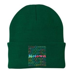 Motown Music Tie Dye Knit Cap Winter Beanie